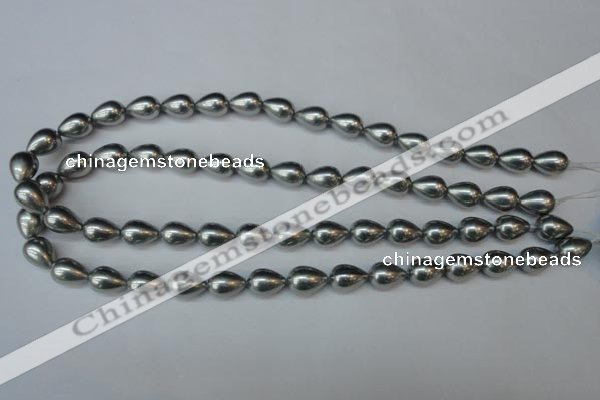 CSB860 15.5 inches 10*12mm teardrop shell pearl beads wholesale