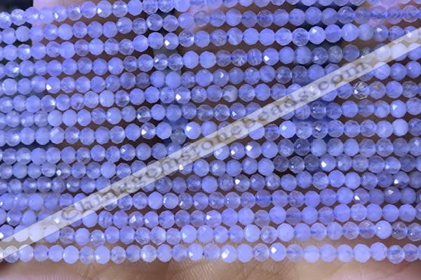 CTG1303 15.5 inches 2mm faceted round blue lace agate beads wholesale