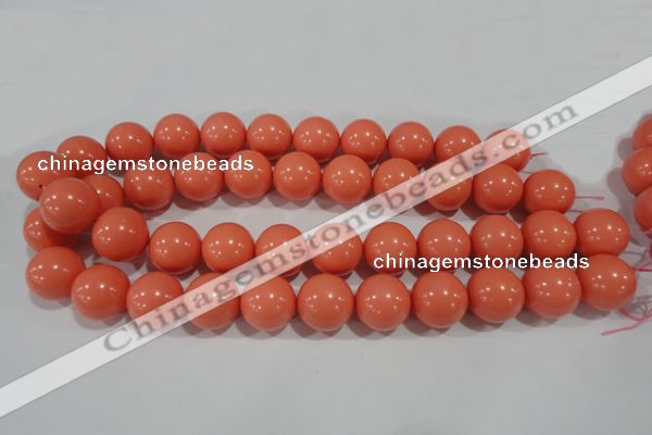 CTU1318 15.5 inches 18mm round synthetic turquoise beads