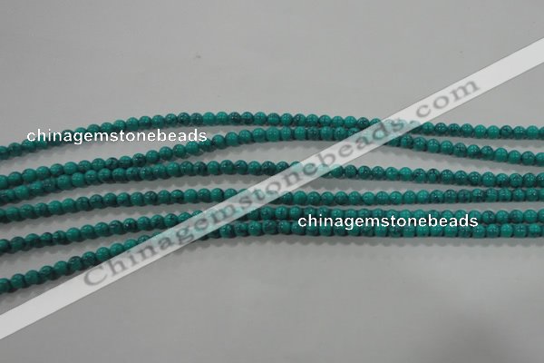 CTU1671 15.5 inches 4mm round synthetic turquoise beads