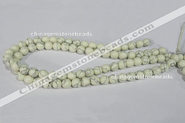 CTU1792 15.5 inches 6mm round synthetic turquoise beads