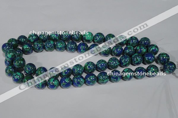 CTU1816 15.5 inches 14mm round synthetic turquoise beads