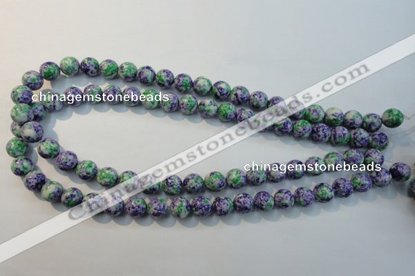 CTU2153 15.5 inches 10mm round synthetic turquoise beads