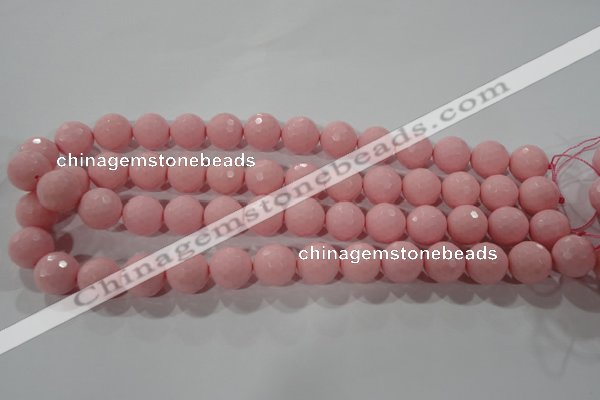 CTU2684 15.5 inches 14mm faceted round synthetic turquoise beads