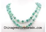 GMN8008 18 - 36 inches 8mm, 10mm green banded agate 54, 108 beads mala necklaces