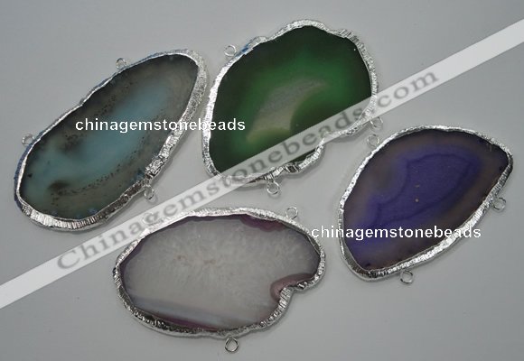 NGC41 40*60mm - 60*80mm freeform druzy agate connectors