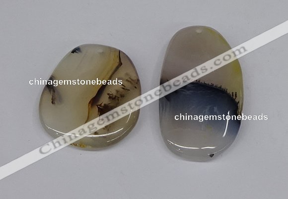 NGP3204 35*40mm - 40*50mm freeform agate slab pendants