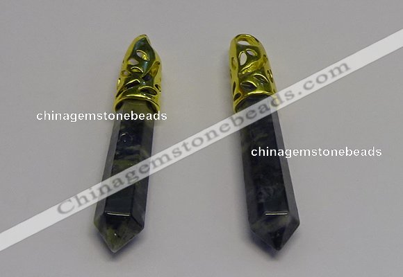 NGP5441 10*65mm sticks sodalite gemstone pendants wholesale