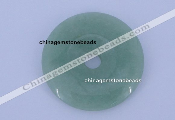 NGP604 5pcs 6*40mm green aventurine gemstone donut pendants wholesale