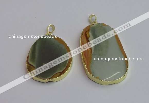 NGP7364 35*45mm - 40*55mm freeform imperial jasper pendants