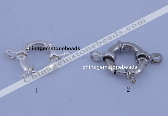 SSC203 5pcs 13.5mm 925 sterling silver spring rings clasps